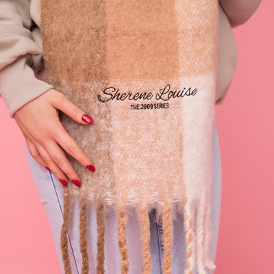 Sherene's Boutique Fluffy Check Scarf
